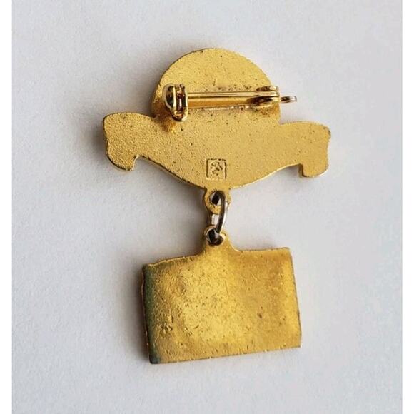 Vintage Masonic Rainbow Girls BFCL Grand Representative Kansas Lapel Pin 1.25" - Picture 2 of 3